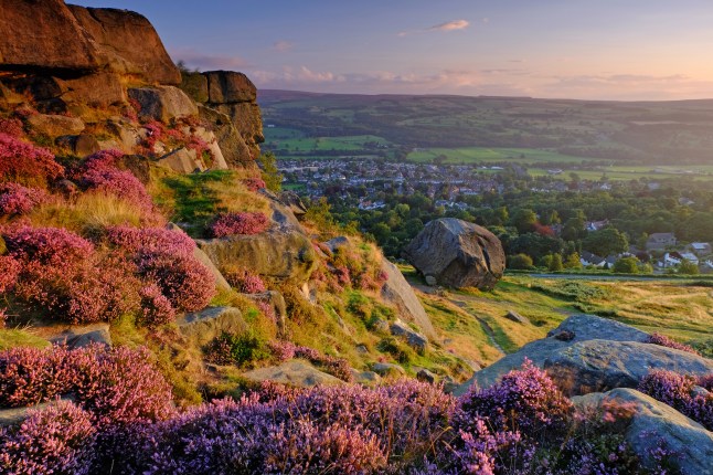 Dawn at the Cow & Calf rocks, Ilkley, Yorkshire