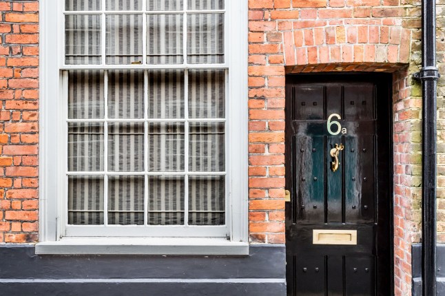 The exterior of a skinny house in Chichester, West Sussex, which has hit the market for £1,250,000.