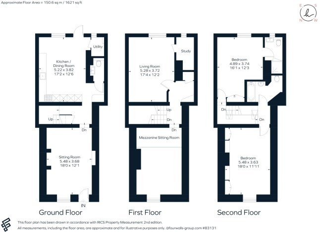 Skinny house hits the market for ?1,250,000 - and it's just 3.6 metres wide Hamptons